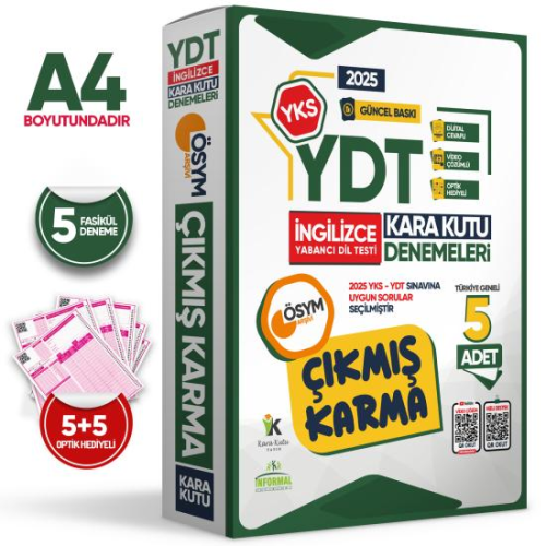 - İnformal Yayınları - İnformal Yayınları 2025 YDT İngilizce Ösym Çıkm