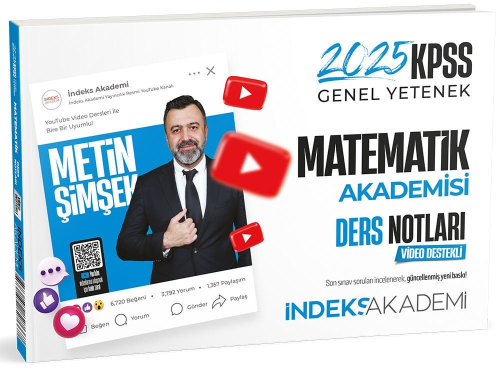 İndeks Akademi 2025 KPSS Matematik Akademisi Video Ders Notları Metin 