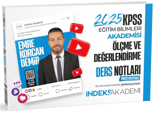 İndeks Akademi 2025 KPSS Eğitim Bilimleri Ölçme ve Değerlendirme Video