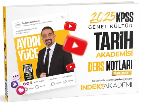 İndeks Akademi 2025 KPSS Tarih Akademisi Video Ders Notları Aydın Yüce