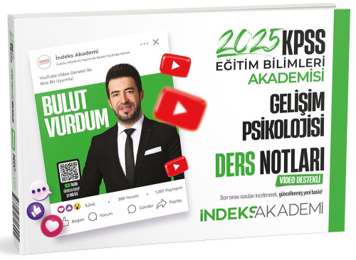 İndeks Akademi 2025 KPSS Eğitim Bilimleri Gelişim Psikolojisi Video De