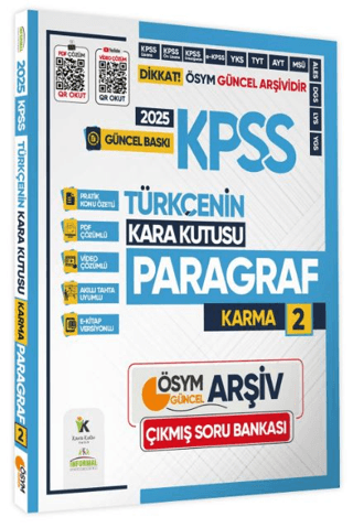 İnformal Yayınları 2025 KPSS Türkçenin Kara Kutusu Paragraf 2 Karma ÖS