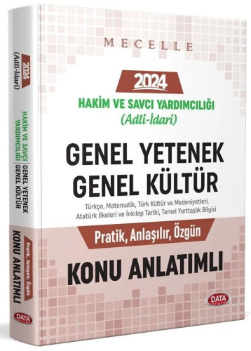 Data Yayınları 2024 Mecelle Hakim ve Savcı Yardımcılığı (Adli-İdari) G