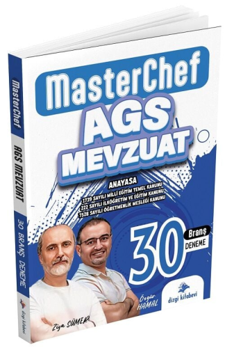 Dizgi Kitap Yayınları 2025 MEB-AGS Mevzuat MasterChef 30 Deneme Çözüml