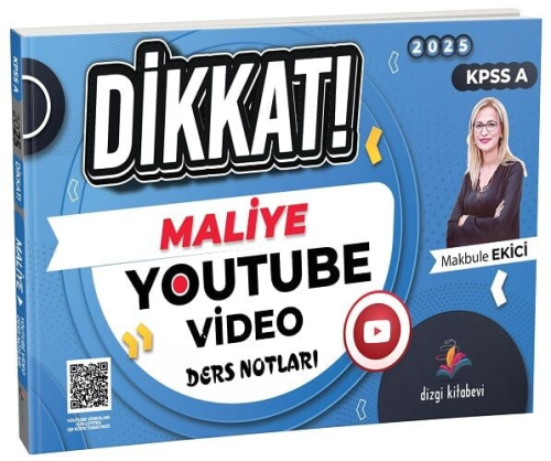 Dizgi Kitap Yayınları 2025 KPSS A Grubu Maliye Dikkat YouTube Video De