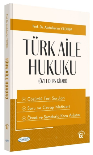 Hukuk Kitapları, - Monopol Yayınları - Türk Aile Hukuku