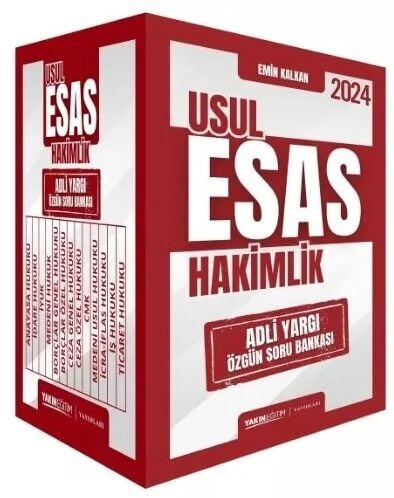 Yakın Eğitim Yayınları 2024 Adli Yargı Hakimlik Usul Esas Soru Bankası