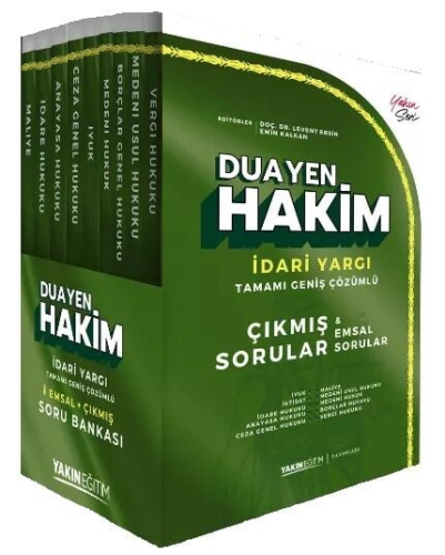 Yakın Eğitim Yayınları İdari Yargı Hakimlik Duayen Çıkmış Sorular ve E