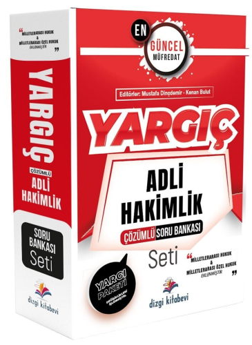 Dizgi Kitap Yayınları 2024 YARGIÇ Adli Hakimlik Soru Bankası Seti Çözü