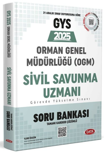 Data Yayınları 2025 Orman Genel Müdürlüğü Sivil Savunma Uzmanı GYS Sor