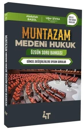 KPSS A Kitapları,Soru Bankası, - 4T Yayınları - Muntazam Medeni Hukuku