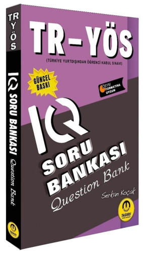 Tasarı Yayınları YÖS IQ Soru Bankası Çözümlü Serkan Koçak