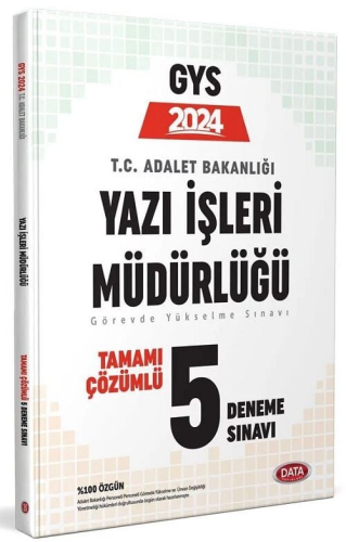 Data Yayınları 2024 Adalet Bakanlığı Yazı İşleri Müdürlüğü GYS Tamamı 