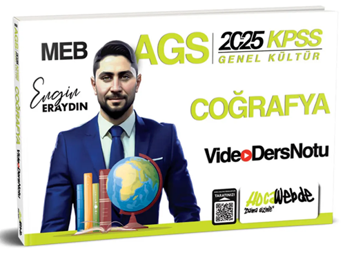 HocaWebde Yayınları 2025 MEB AGS KPSS Türkiye Coğrafyası Video Ders No