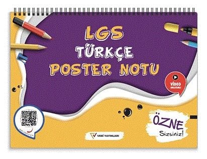 Veri Yayınları 8. Sınıf LGS Türkçe Poster Notu Komisyon