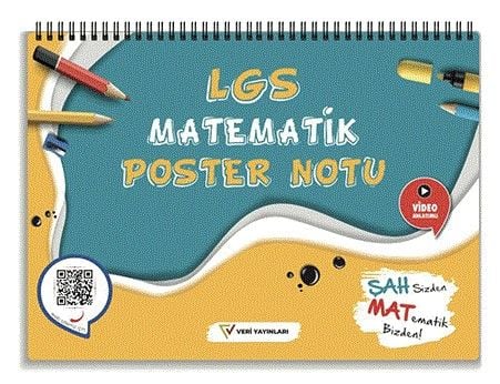 Veri Yayınları 8. Sınıf LGS Matematik Poster Notu Komisyon