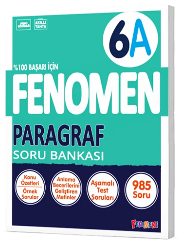 Fenomen Okul Yayınları 6. Sınıf Fenomen Paragraf A Soru Bankası Komisy