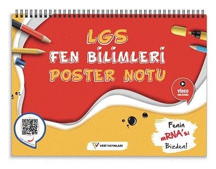 Veri Yayınları 8. Sınıf LGS Fen Bilimleri Poster Notu Komisyon