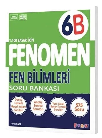 Fenomen Okul Yayınları 6. Sınıf Fen Bilimleri Fenomen B Soru Bankası N