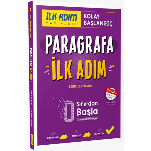 İlk Adım Yayınları Paragrafa İlk Adım Sıfırdan Kolay Başlangıç Kitabı 