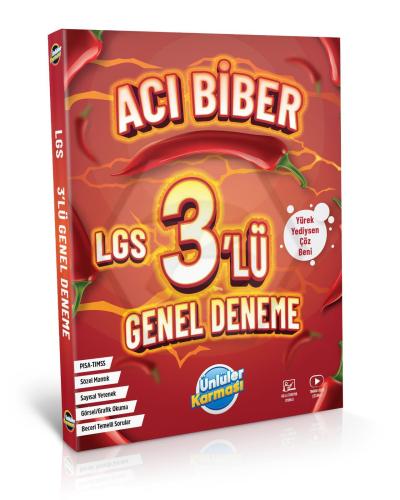 Ünlüler Karması 8.Sınıf LGS Acı Biber Genel 3 Lü Deneme