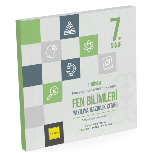 Kare Yayınları 7. Sınıf 1. Dönem Fen Bilimleri Yazılıya Hazırlık Kitab