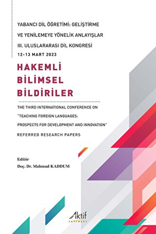 Yabancı Dil Öğretimi: Geliştirme ve Yenilemeye Yönelik Anlayışlar Mahm