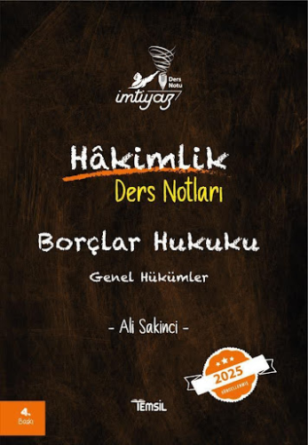 HMGS, Hakimlik Sınavları, - Temsil Kitap - İmtiyaz Borçlar Hukuku Gene