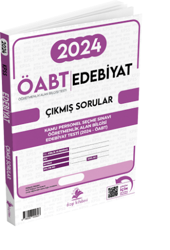 Dizgi Kitap Yayınları ÖABT Edebiyat Video Çözümlü 2024 Sınavı Tek Fasi