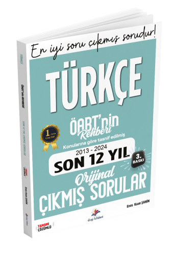 Dizgi Kitap Yayınları ÖABT nin Rehberi Türkçe Öğretmenliği Son 12 Yıl 