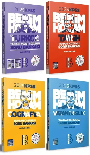 Benim Hocam 2025 KPSS Türkçe+Tarih+Coğrafya+Vatandaşlık Soru Bankası 4