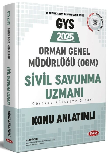 Data Yayınları 2025 Orman Genel Müdürlüğü GYS Sivil Savunma Uzmanı Sın