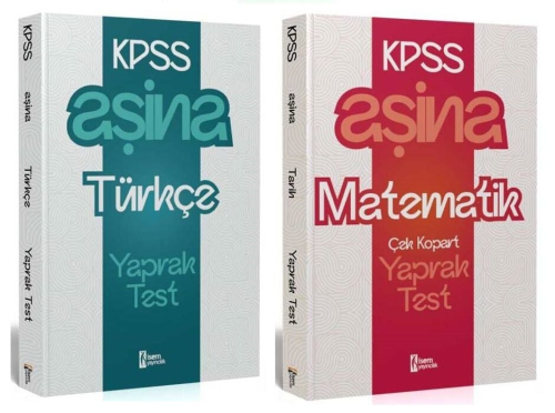 İsem Yayınları 2025 KPSS Matematik ve Türkçe Aşina Yaprak Test 2'li Se