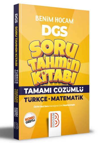 KELEPİR Benim Hocam Yayınları 2022 DGS Türkçe - Matematik Tamamı Çözüm