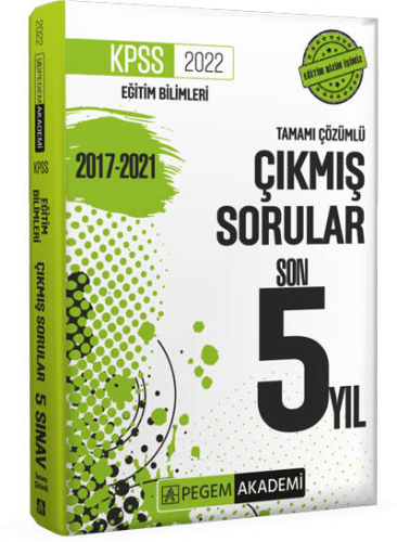 KELEPİR Pegem Yayınları 2022 KPSS Eğitim Bilimleri Çıkmış Sorular Son 