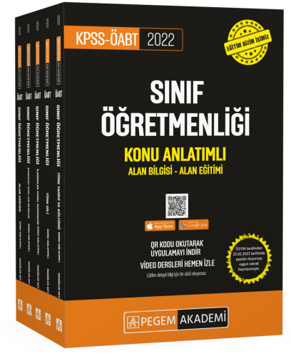 KAMPANYALI Pegem Yayınları 2022 KPSS ÖABT Sınıf Öğretmenliği Konu Anla