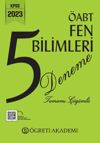 KELEPİR Öğreti Akademi 2023 ÖABT Fen Bilimleri Öğretmenliği 5 Deneme T