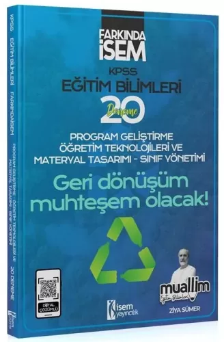 İsem Yayınları KPSS Eğitim Bilimleri Program Geliştirme Muallim 20 Den