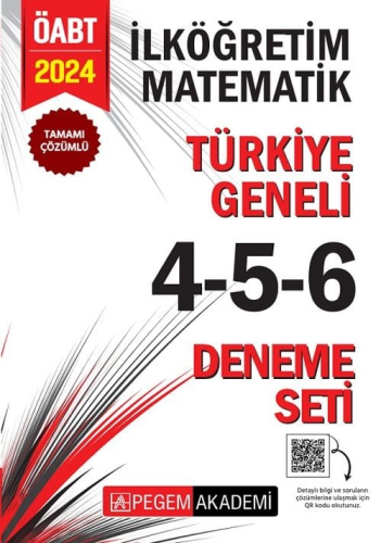 Pegem Yayınları 2024 ÖABT İlköğretim Matematik Öğretmenliği Türkiye Ge