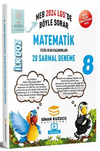 KELEPİR Sinan Kuzucu Yayınları 2024 LGS 8. Sınıf İlk Doz Matematik Sar