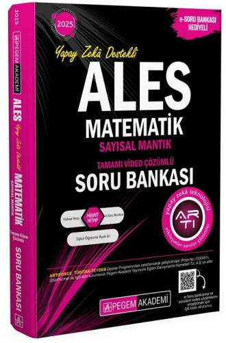 Pegem Yayınları 2025 ALES Matematik Sayısal Mantık Tamamı Çözümlü Soru