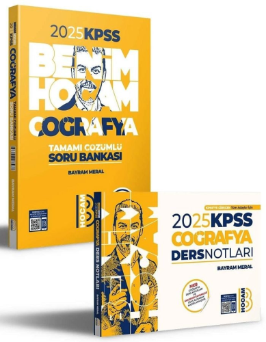 Benim Hocam Yayınları 2025 KPSS Coğrafya Video Ders Notları Soru Banka