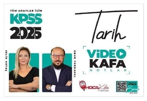 Hoca Kafası Yayınları 2025 KPSS Tarih Video Kafa Notlar Onur Yurdakul