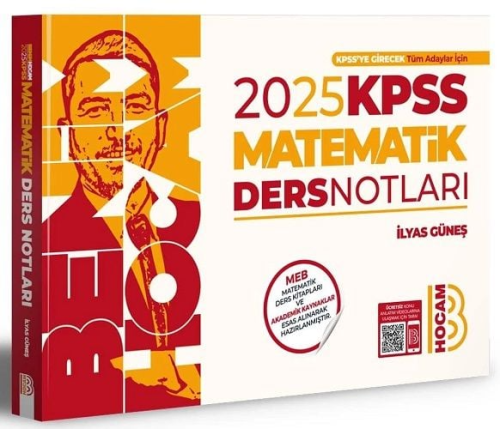 Benim Hocam Yayınları 2025 KPSS Matematik Ders Notları İlyas Güneş