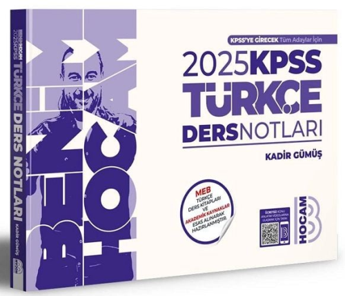 Benim Hocam Yayınları 2025 KPSS Türkçe Ders Notları Kadir Gümüş