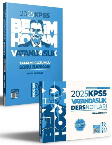 Benim Hocam Yayınları 2025 KPSS Vatandaşlık Ders Notları ve Soru Banka