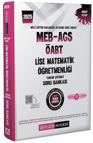 Pegem Yayınları 2025 MEB AGS ÖABT Lise Matematik Öğretmenliği Tamamı Ç