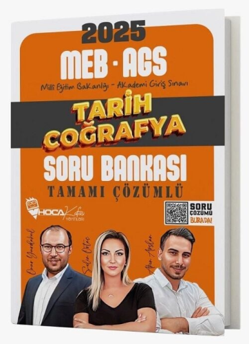 Hoca Kafası Yayınları 2025 MEB-AGS Tarih-Coğrafya Soru Bankası Çözümlü