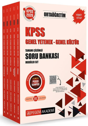 KPSS Lise Önlisans,Soru Bankası, - Pegem Sınav Kitapları - Pegem Yayın