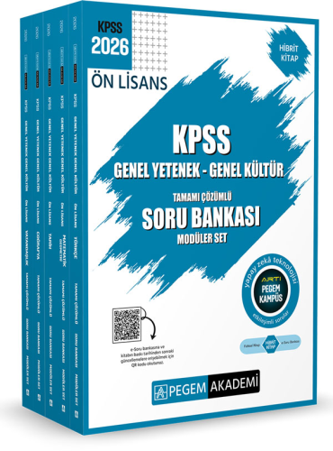 KPSS Lise Önlisans,Soru Bankası, - Pegem Sınav Kitapları - Pegem Yayın